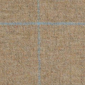 19018 – Light Brown with blue and aqua check