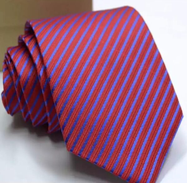 Red/ Blue stripe Tie – LP Designs Australia