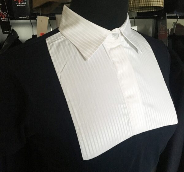 Collared Pinstripe Navy/White Shirt - Image 2