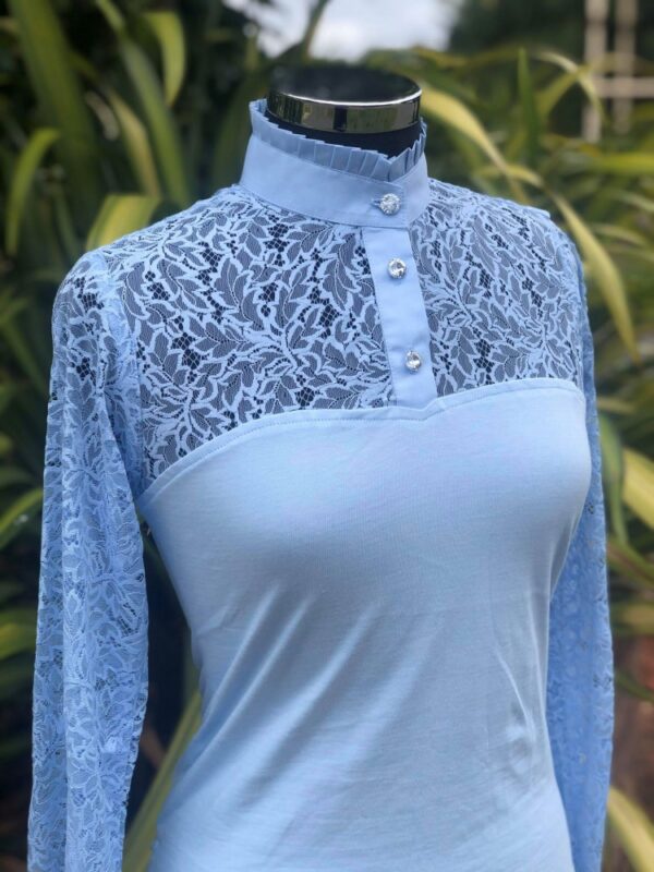 Highcollar Lace Longsleeve Shirt - Image 10