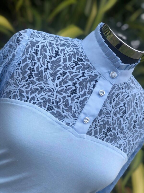 Highcollar Lace Longsleeve Shirt - Image 11