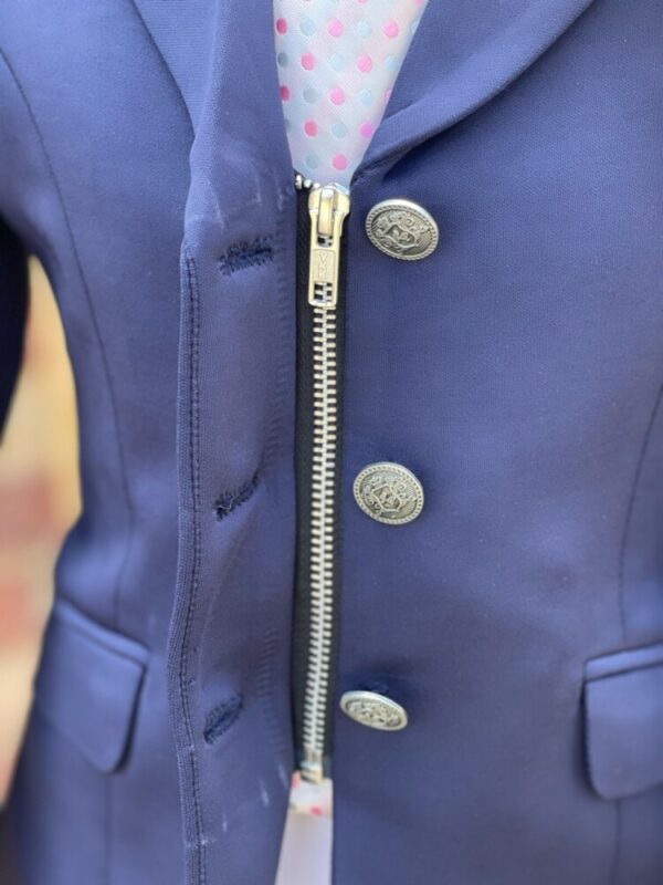 Childs Navy Stretch / Zip Button Closure - Image 2