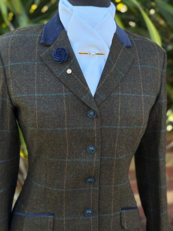 Brown Tweed/Mustard Teal Overcheck - Image 2