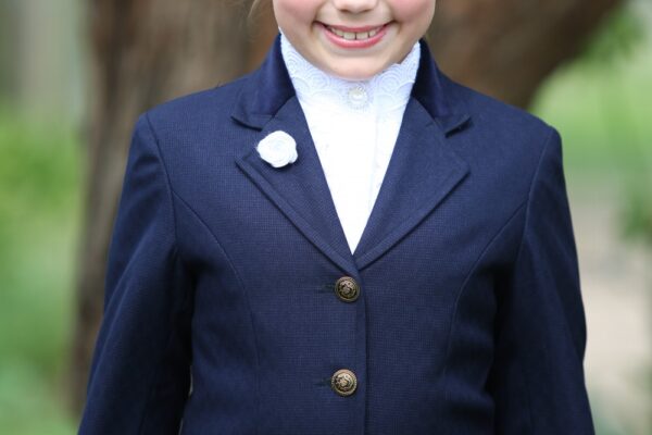 Childs Navy Shimmer/Velvet Trim - Image 2