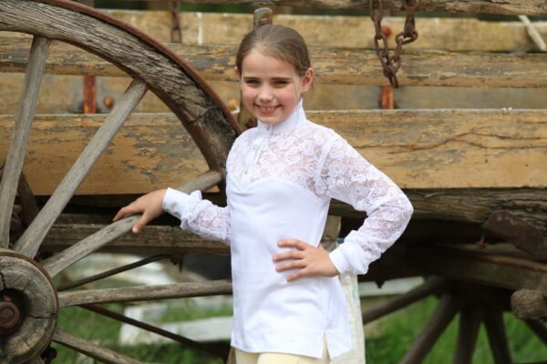 Childs Highcollar Lace Longsleeve Shirt - Image 2