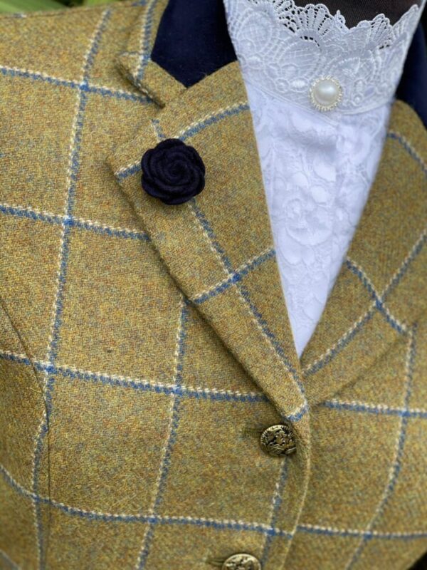 Mustard Tweed/Blue White Overcheck - Image 2