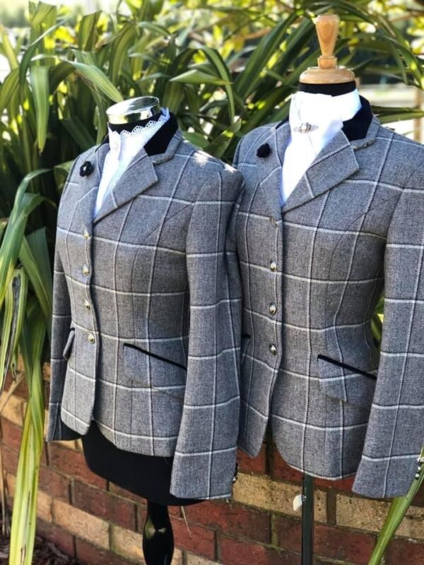 Steel Grey Tweed/Double Windowpane (Size 6 & 16) - Image 2