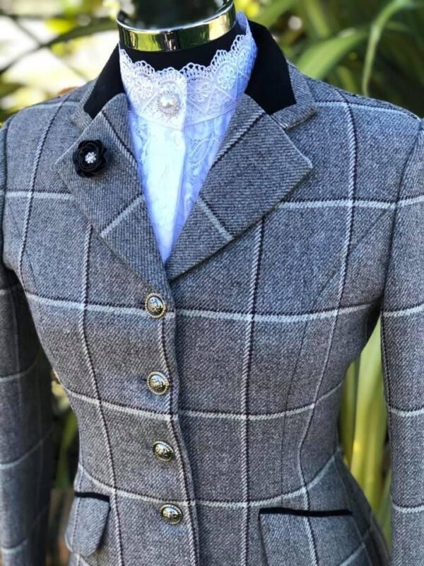 Steel Grey Tweed/Double Windowpane (Size 6 & 16)