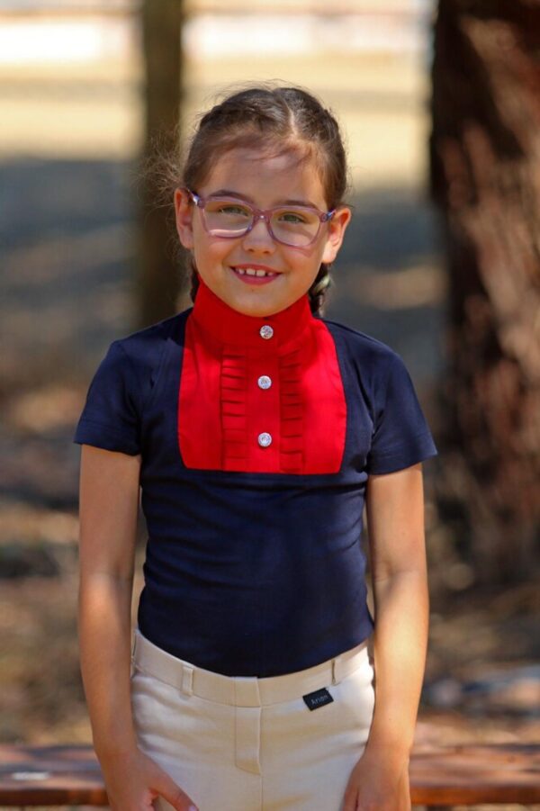 Childs Navy/Red Shirt