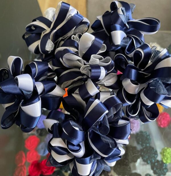 Navy / White Scrunchie - Image 4