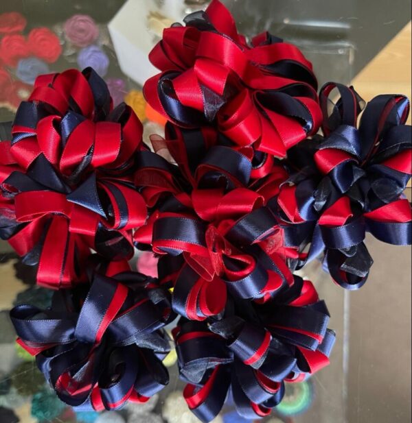 Navy / Red Scrunchie - Image 2