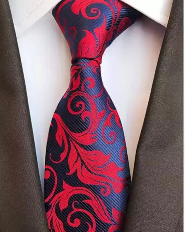 Navy / Red paisley Tie