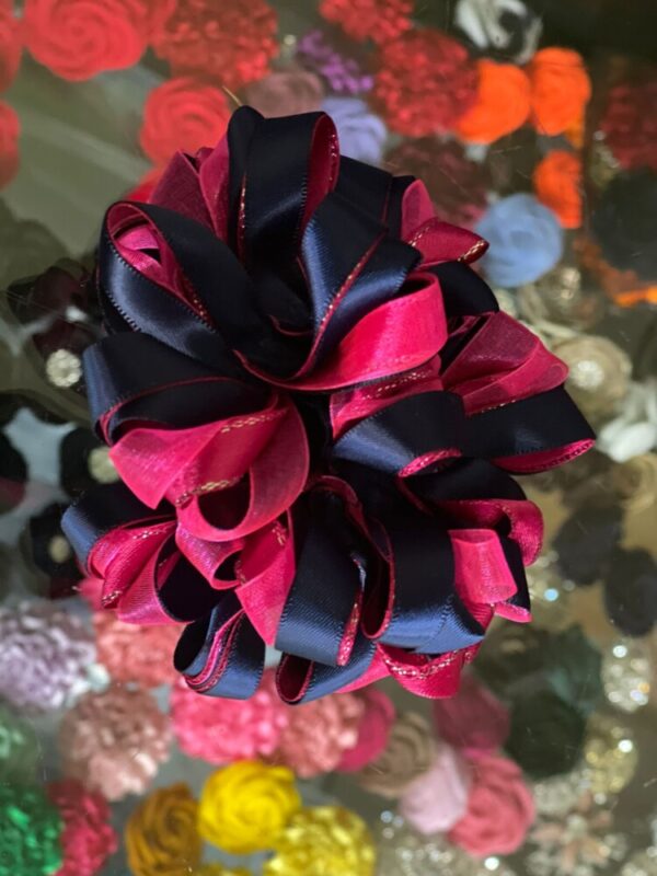 Navy / Hot Pink Scrunchie - Image 2