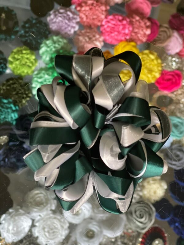 Green / White Scrunchie - Image 2