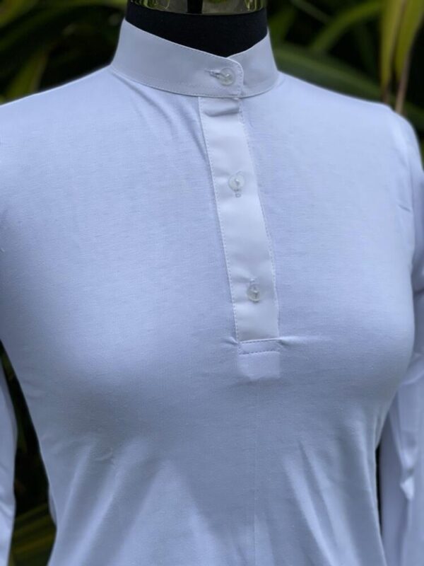 White Ratcatcher Stretch Longsleeve Shirt - Image 2