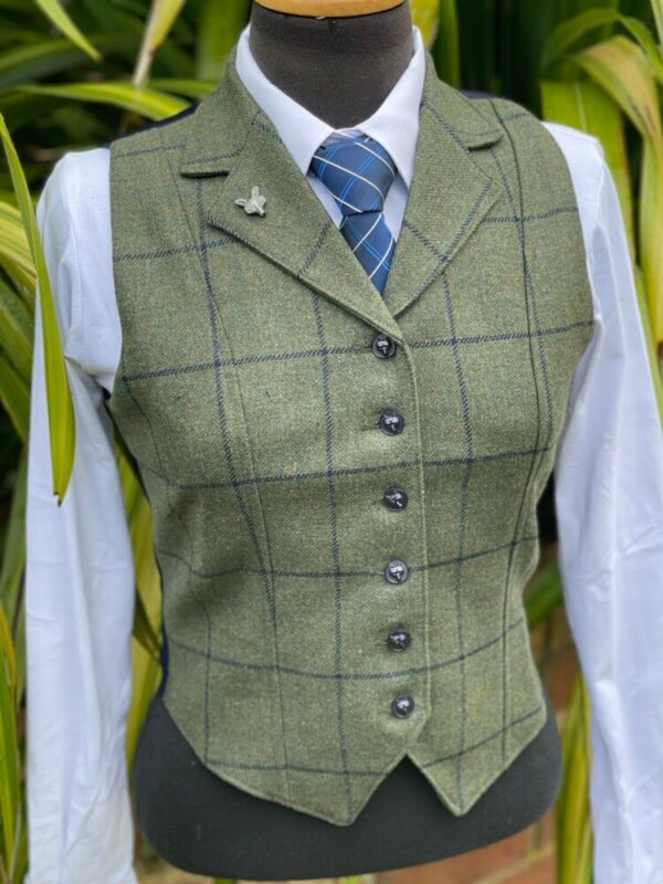 Olive Tweed Waistcoat