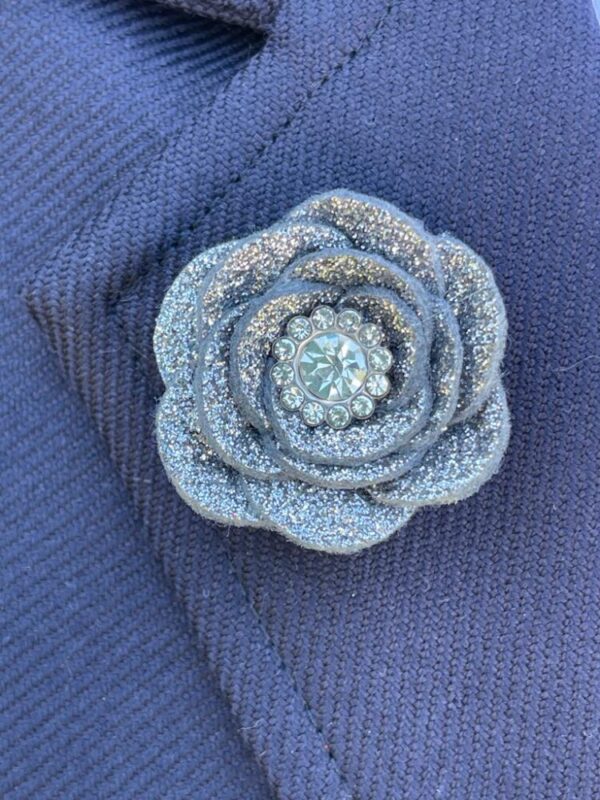 Silver Shimmer Lapel Pin - Image 3