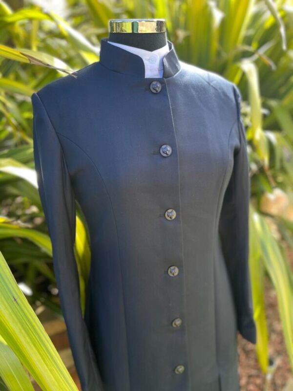 Navy Highcollar Dress - Image 2