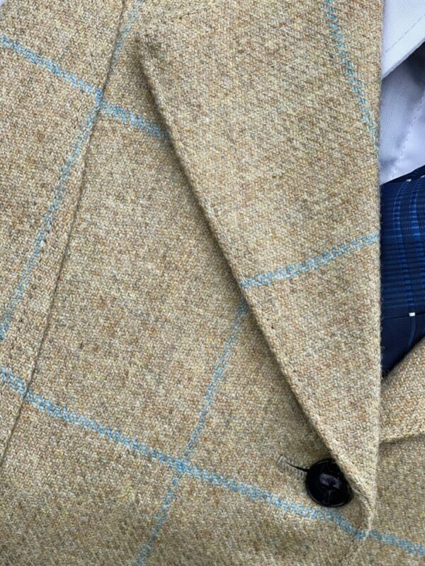 Fawn Tweed Waistcoat/Pale Blue Overcheck - Image 3