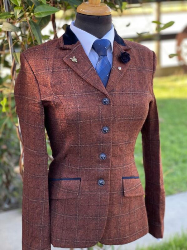 Chestnut Brown Tweed/Overcheck - Image 3