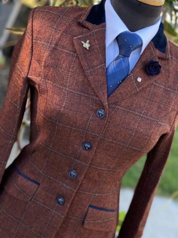 Chestnut Brown Tweed/Overcheck