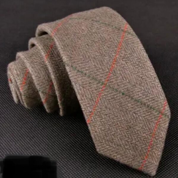 Olive Brown tweed Tie