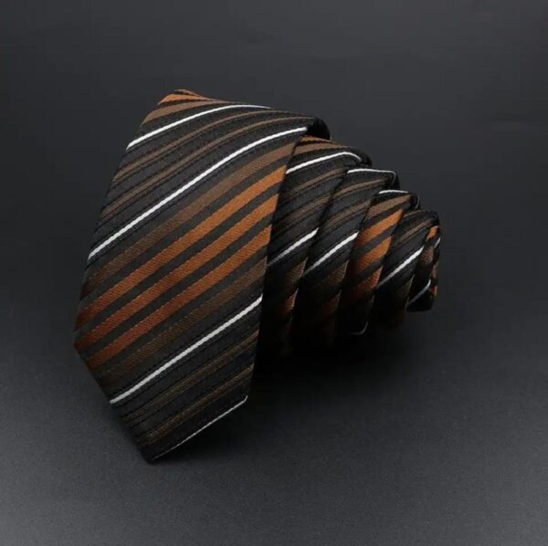 Brown Stripe Tie - Image 2