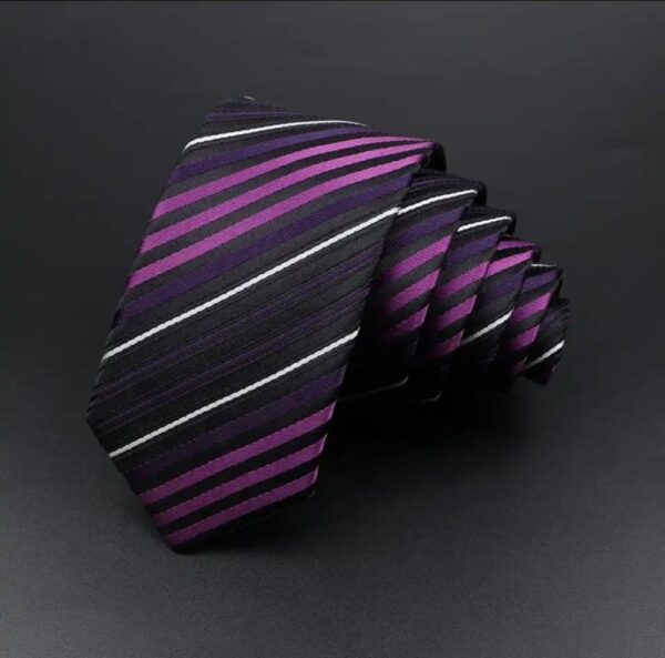 Purple Stripe Tie