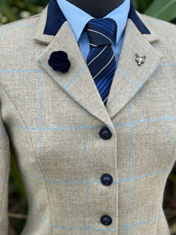 Fawn Tweed/Pale Blue Overcheck - Image 3