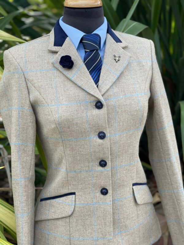 Fawn Tweed/Pale Blue Overcheck - Image 2