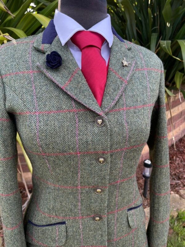 Olive Tweed/Red Pink Overcheck - Image 3