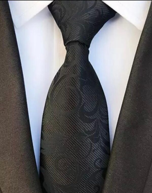 Black Paisley Tie - Image 2