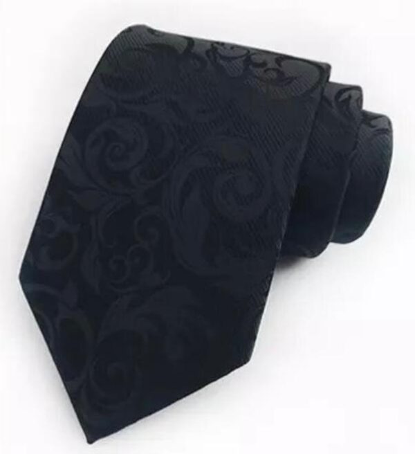 Black Paisley Tie - Image 3