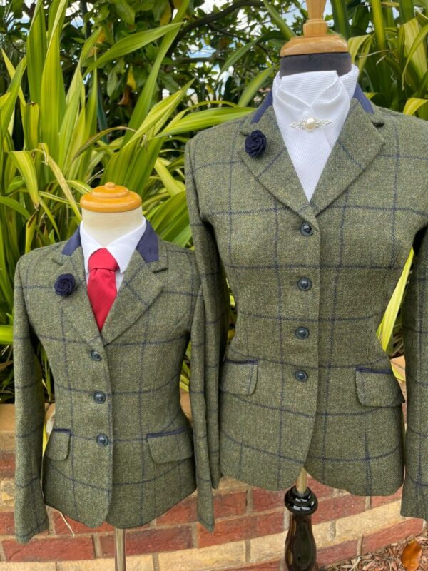 Olive Tweed/Navy Windowpane - Image 3