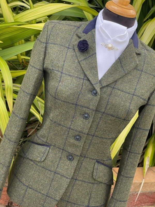 Olive Tweed/Navy Windowpane