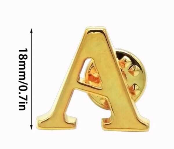 Gold Initial Lapel Pins - Image 6