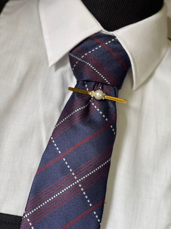 Navy / Red Plaid Tie - Image 3