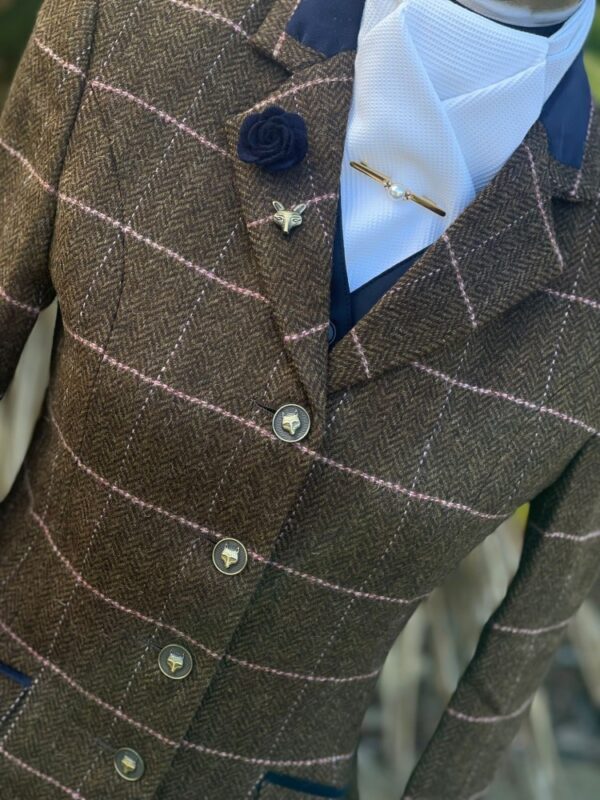 Brown Tweed/Pink Overcheck - Image 2