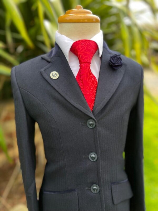 Childs English Navy Herringbone/Foxhead Buttons - Image 3