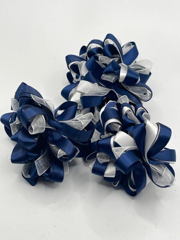 Navy / White Scrunchie