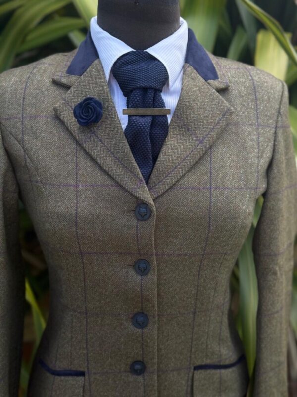 Olive Tweed / Purple Windowpane (Size 8)