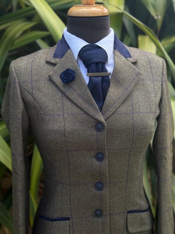 Olive Tweed / Purple Windowpane (Size 8) - Image 4